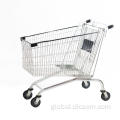 Collapsible Grocery Cart Comfortable Steel Shopping Trolley Manufactory